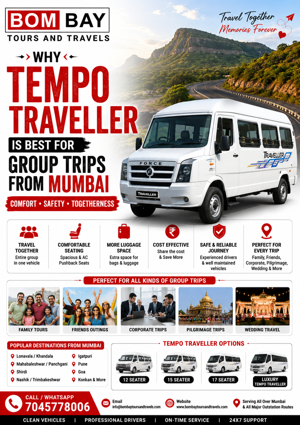 Why Tempo Traveller is Best for Group Trips from Mumbai