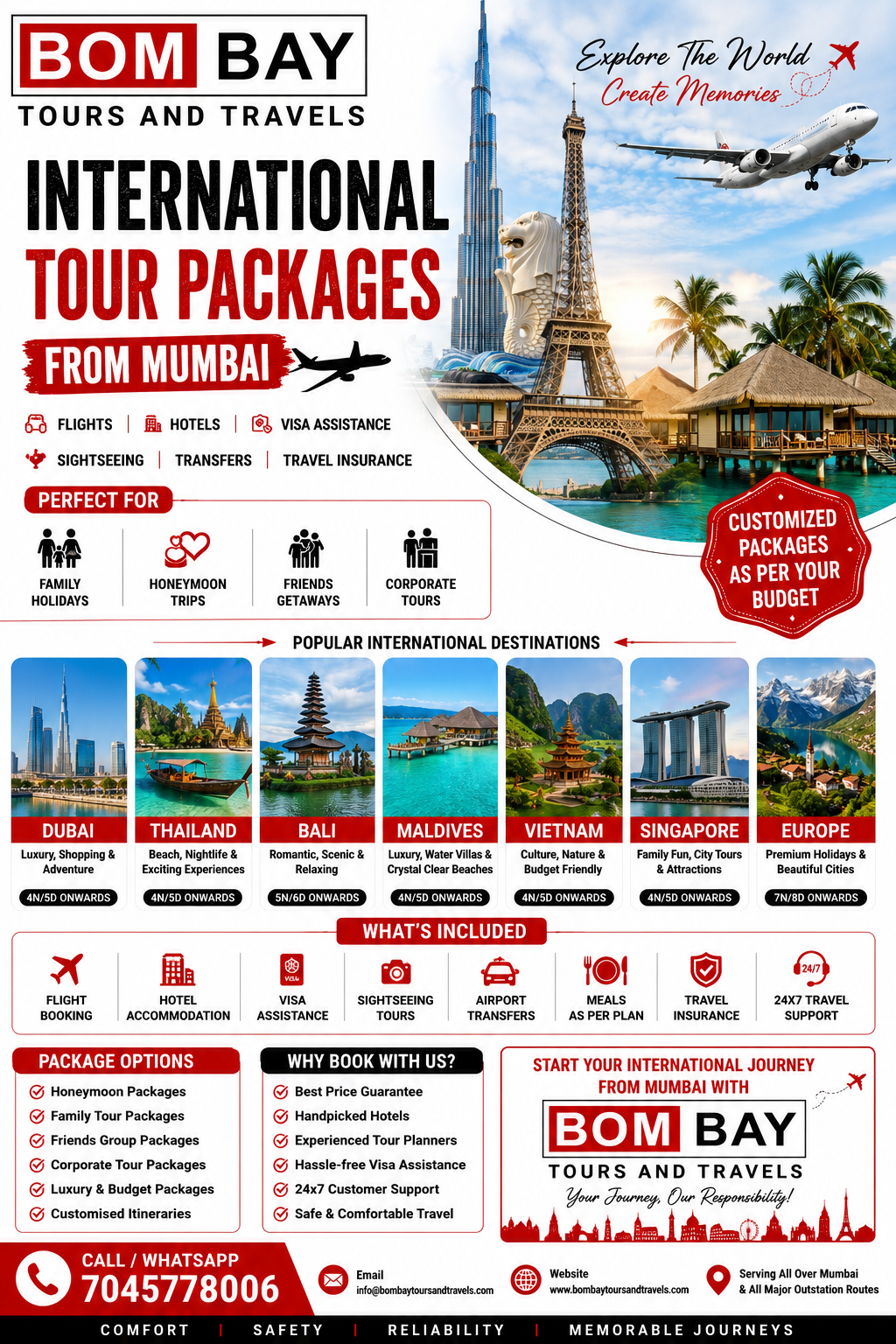International Tour Packages from Mumbai Slug: