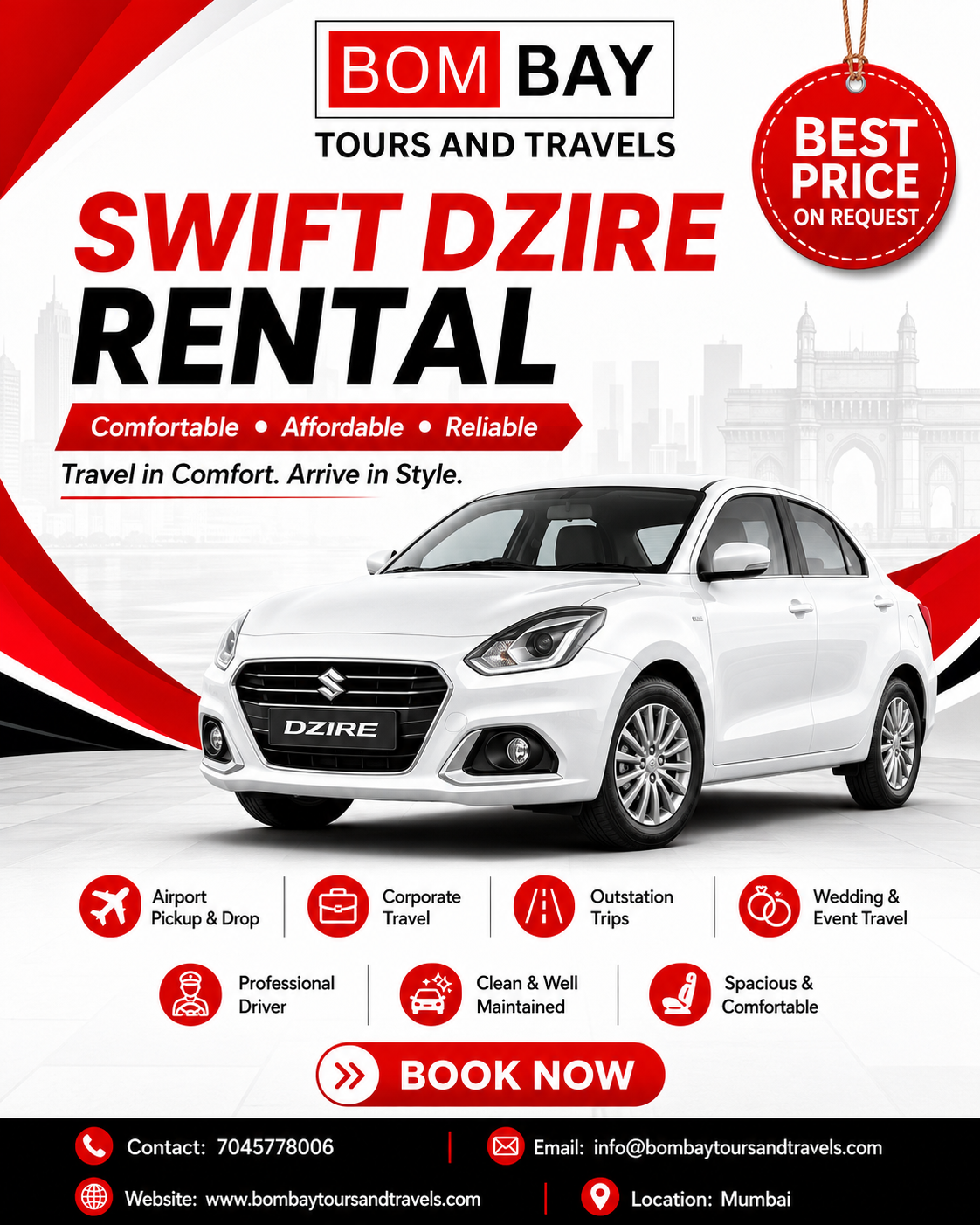 Swift Dzire – City Cab