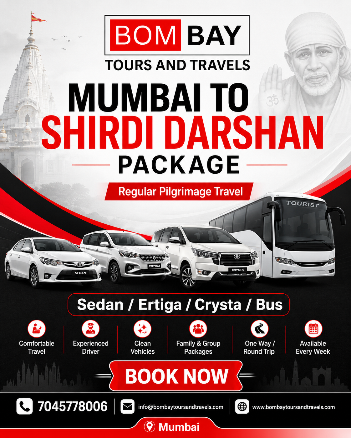 Mumbai to Shirdi Darshan Package