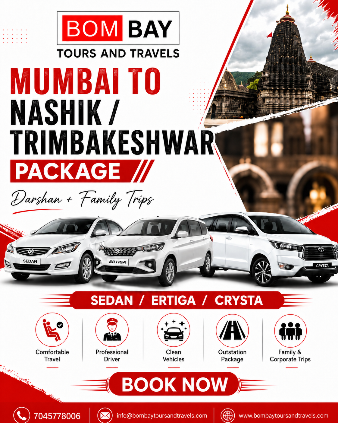 Mumbai to Nashik / Trimbakeshwar Package