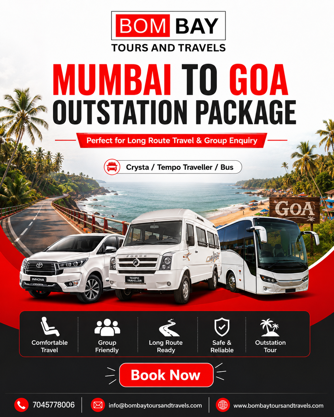 Mumbai to Goa Outstation Package